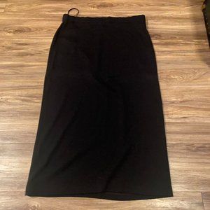 y2k knit black maxi skirt size large